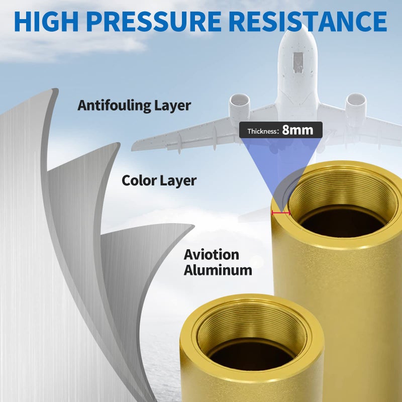 TUXING 30Mpa High Pressure Air Filter External Oil-Water Separator Two Stage Filtration for Air Compressor Air Pump Scuba Diving 286mm*100mm - Image 4